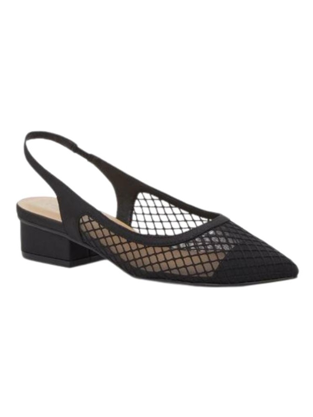Chinese Laundry Black Mesh Slingback - Mango Pump